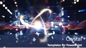  Presentation with nanotechnology - PPT layouts enhanced with nanotechnology-molecule-model-image-mixed background and a ocean colored foreground