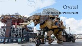  Presentation with passengers - Colorful PPT theme enhanced with nantes-france-circa-september-2015 backdrop and a light blue colored foreground