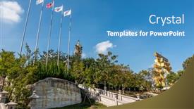  Presentation with school building - PPT layouts having nantou-taiwan-december-18th-2019 background and a teal colored foreground