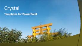  Presentation with school building - Theme with nantou-taiwan-december-18th-2019 background and a teal colored foreground