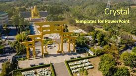  Presentation with school building - Colorful PPT layouts enhanced with nantou-taiwan-december-18th-2019 backdrop and a tawny brown colored foreground