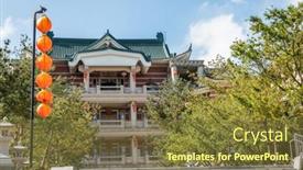  Presentation with school building - Audience pleasing slide deck consisting of nantou-taiwan-december-18th-2019 backdrop and a tawny brown colored foreground
