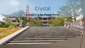  Presentation with school building - Slide set consisting of nantou-taiwan-december-18th-2019 background and a light blue colored foreground