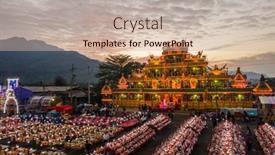  Presentation with taoism - Beautiful theme featuring nantou-taiwan-december-21th-2019 backdrop and a soft green colored foreground