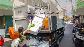  Presentation with recyclable - PPT theme having nantou-taiwan-march-19th-2019 background and a mint green colored foreground