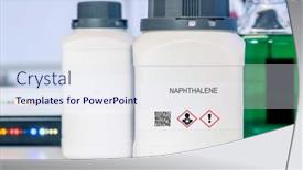  Presentation with hazardous - PPT layouts having naphthalene-naphthalene-hazardous-chemical background and a sky blue colored foreground