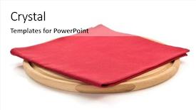  Presentation with cutting board - Colorful slide deck enhanced with napkin and cutting board backdrop and a white colored foreground