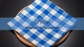  Presentation with napkin - Audience pleasing PPT theme consisting of napkin cloth and cutting board backdrop and a teal colored foreground