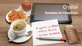  Presentation with proverb - Colorful slide deck enhanced with napkin handwriting message proverb backdrop and a coral colored foreground