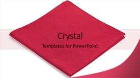  Presentation with napkin - PPT layouts enhanced with napkin isolated on white background background and a red colored foreground