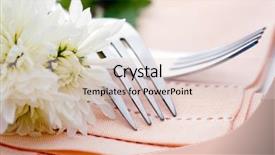  Presentation with table napkin - Beautiful theme featuring napkin on wedding table backdrop and a lemonade colored foreground