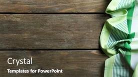  Presentation with table napkin - Colorful presentation theme enhanced with napkin-on-wooden-table backdrop and a tawny brown colored foreground