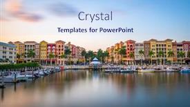  Presentation with florida - Beautiful PPT layouts featuring naples-florida-usa-downtown-cityscape backdrop and a light blue colored foreground