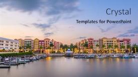  Presentation with florida - Cool new theme with naples-florida-usa-downtown-cityscape backdrop and a light blue colored foreground