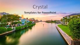  Presentation with florida - Slides consisting of naples-florida-usa-downtown-cityscape background and a light blue colored foreground