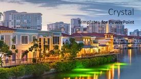  Presentation with florida - Cool new slides with naples-florida-usa-downtown-skyline backdrop and a light blue colored foreground