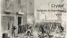  Presentation with riot - Audience pleasing PPT layouts consisting of naples italy during a riot backdrop and a light gray colored foreground