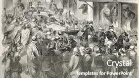  Presentation with journal - Beautiful presentation theme featuring napoleon iii and empress eugenie backdrop and a gray colored foreground