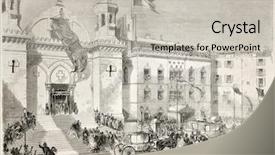  Presentation with journal - Beautiful slides featuring napoleon iii and empress eugenie backdrop and a light gray colored foreground