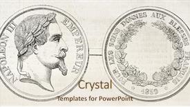  Presentation with medal - Colorful slides enhanced with napoleon iii medal coined backdrop and a lemonade colored foreground