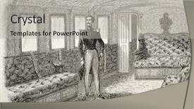  Presentation with lounge - Slide set with napoleon iii train his majesty background and a light gray colored foreground