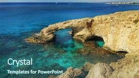  Presentation with rock - Audience pleasing PPT layouts consisting of napza - beautiful natural rock arch near backdrop and a ocean colored foreground