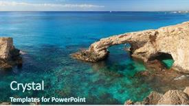  Presentation with napa - PPT layouts enhanced with napza - beautiful natural rock arch near background and a ocean colored foreground