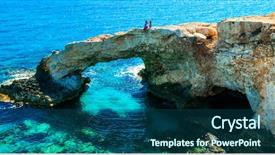  Presentation with napa - Colorful PPT theme enhanced with napza - landmarks of cyprus - amazing backdrop and a ocean colored foreground