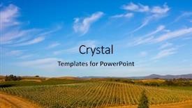  Presentation with napa - Theme consisting of napza - napa valley vineyard in california background and a light blue colored foreground