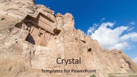  Presentation with persia - Presentation theme enhanced with naqsh-e rustam an ancient background and a lemonade colored foreground