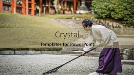  Presentation with shinto - PPT theme enhanced with nara-japan-november-18-2012 background and a  colored foreground