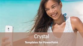  Presentation with environmental health during covid 19 - Audience pleasing PPT theme consisting of narcissism - cheerful young woman taking fun backdrop and a coral colored foreground