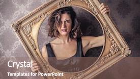  Presentation with narcissism - Presentation design with silver duct gaffer repair tape background and a white colored foreground