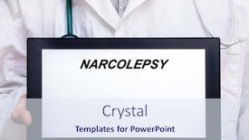  Presentation with disease - Presentation consisting of narcolepsy-doctor-with-rare background and a sky blue colored foreground