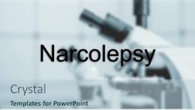  Presentation with medical concept - Presentation theme having narcolepsy-narcolepsy-text-in-medical background and a light blue colored foreground