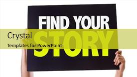  Presentation with story of an hour by kate chopin - Presentation theme enhanced with narrative - find your story card isolated background and a gold colored foreground