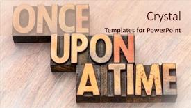  Presentation with once upon time - PPT theme consisting of narrative - once upon a time opening background and a lemonade colored foreground