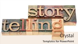  Presentation with storytelling - PPT layouts consisting of narrative - storytelling - isolated word background and a coral colored foreground