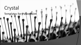  Presentation with black 3d plastic print texture - Cool new presentation with narrow dof - closeup of a black plastic backdrop and a  colored foreground