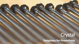  Presentation with nails - Presentation featuring narrow dof - macro of nails background and a  colored foreground