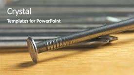  Presentation with nails - Cool new presentation design with narrow dof - macro of nails backdrop and a  colored foreground