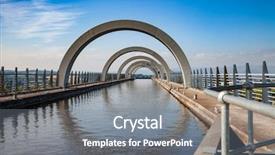  Presentation with arches - Presentation theme with narrow gate - arches at the top background and a gray colored foreground