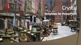  Presentation with wall street stocks - Amazing PPT layouts having narrow gate - postcard with architecture of mariacka backdrop and a dark gray colored foreground