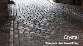  Presentation with pavement - PPT layouts having narrow gate - reflection of light background and a dark gray colored foreground