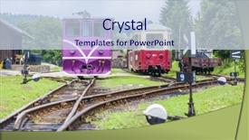  Presentation with railway - Audience pleasing PPT layouts consisting of narrow gauge railway nova bystrice czech republic backdrop and a sky blue colored foreground