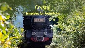  Presentation with romania - PPT theme having narrow gauge train from transyilvania romania background and a tawny brown colored foreground