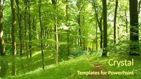  Presentation with path - Amazing slides having narrow path - winding footpath in a green backdrop and a tawny brown colored foreground