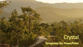  Presentation with path - Slides enhanced with narrow path oft the pai background and a  colored foreground