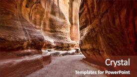  Presentation with petra - Audience pleasing presentation consisting of narrow road - al-siq in petra jordan backdrop and a tawny brown colored foreground