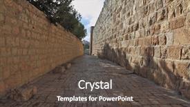 Presentation with street - Theme featuring quarters of the eternal jerusalem background and a dark gray colored foreground